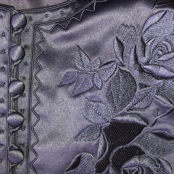 Donna Morgan Navy Blue Formal 2 Piece Skirt & Top Womens 6 Wedding Event - Picture 5 of 15